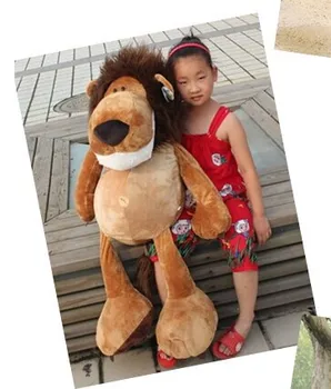 yeni büyük yaratıcı orman aslan oyuncak güzel peluş oyuncak orman aslan bebek doğum günü hediyesi yaklaşık 80 cm 0452