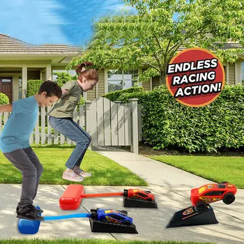Çocuklar Ayak Mancınık Yarış Açık Geri Çekin Araba Oyuncak oyuncak arabalar Çocuklar İçin Çocuk eğitici oyuncak Aile Parti Oyunu Hava T