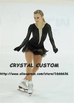 Özel Artistik patinaj Elbiseler Zarif Yeni Marka Kızlar Buz Pateni Elbiseler Rekabet İçin DR4293