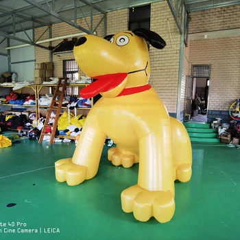 Özel dev şişme köpek / büyük karikatür sevimli şişme yavru köpek modeli blower ile Evcil Hayvan Dükkanları ve Hastaneler için reklam