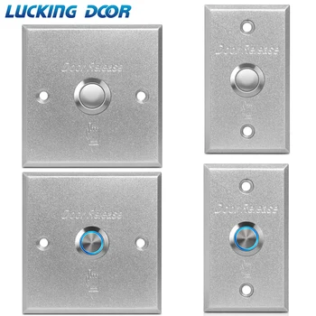ŞANSLI kapı Kapı Çıkış Düğmesi Açma basmalı düğme erişim kontrol sistemi için led ışık ınciator Alüminyum alaşımlı basmalı düğme anahtarı